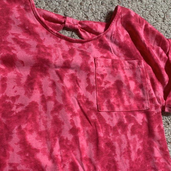 Jessica Simpson Girls Tie Dye Pink T-Shirt size M Medium - Picture 2 of 4